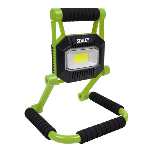 Sealey LEDFL10W R/Charge Portable Fold Flat Floodlight 10W COB LED Li-ion Sealey  - Dynamic Drive