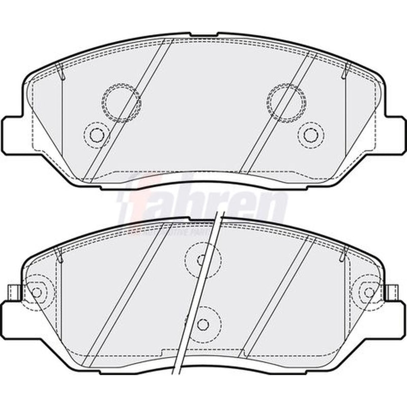 Fahren Front Brake Pad Set FBP3222