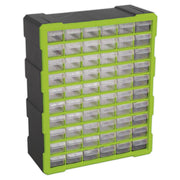 Sealey Cabinet Box 60 Drawer Hi-Vis Green/Black APDC60HV Sealey - Dynamic Drive