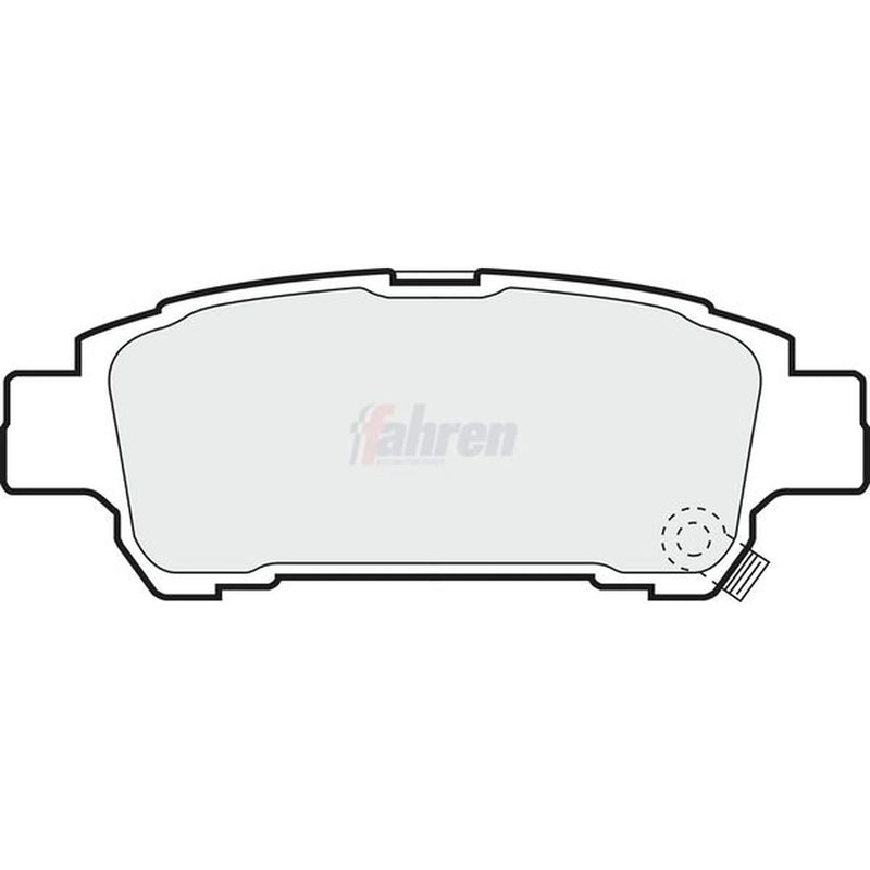 Fahren Rear Brake Pad Set FBP3545