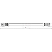 Apec Brake Hydraulic Hose Line Rear fits BMW X5 2006-2008 3.0 4.8