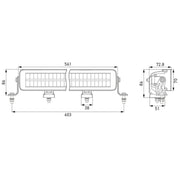 Hella Led Double Lightbar 21.5 1FJ Front 1FJ 358 236-041 1FJ 358 236-041