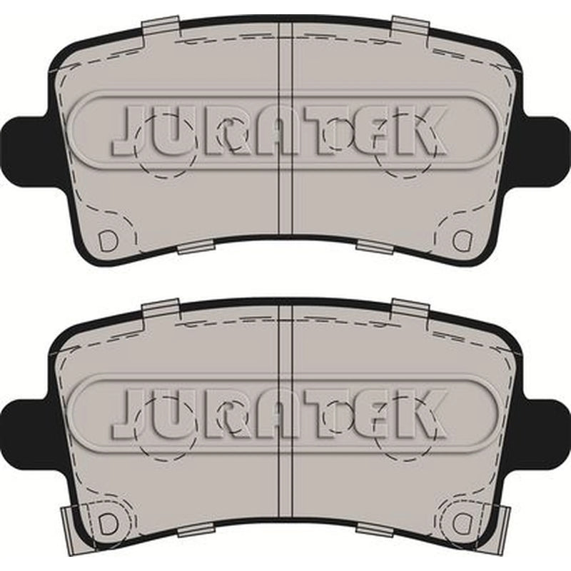 Juratek Rear Brake Pad Set fits Opel Insignia A 2008-2017 1.4 1.6 1.8 2.0 2.8
