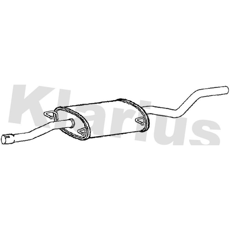 Klarius Box With Centre Pipe Centre fits Mercedes-Benz Viano 2003 on