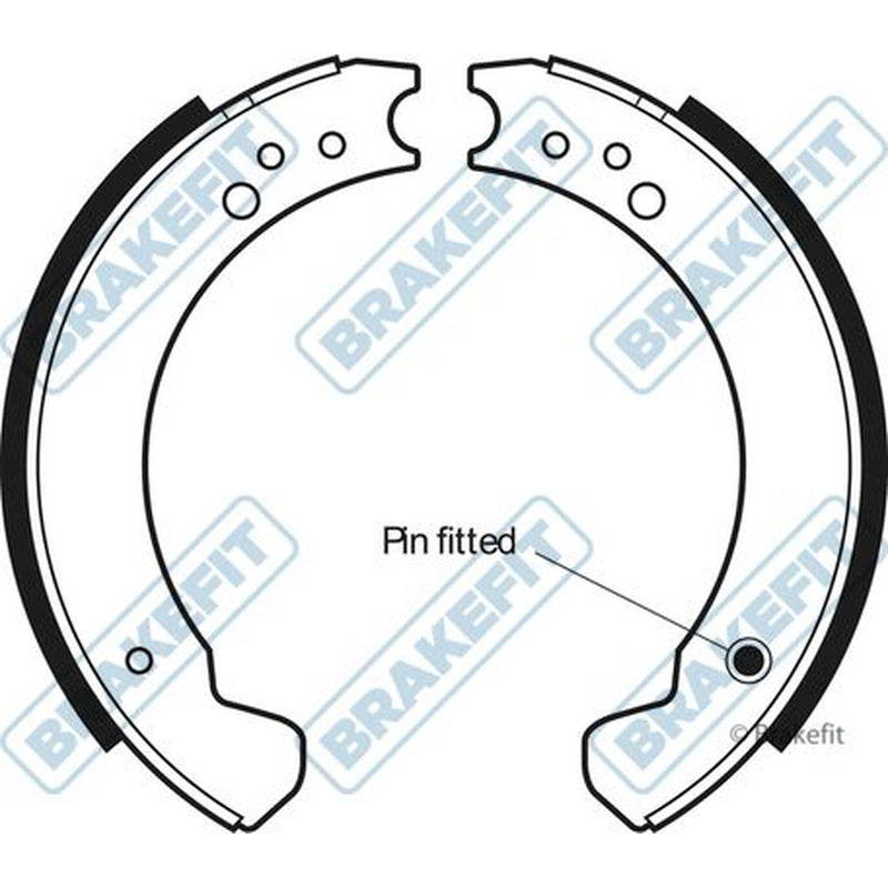 Apec Brake Shoe Set Axle Kit fits Land Rover 110/127 1985-1990 2.5