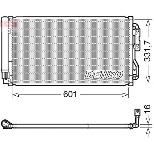 Denso Air Conditioning Condenser fits BMW 1 Sports Hatch 2011-2019