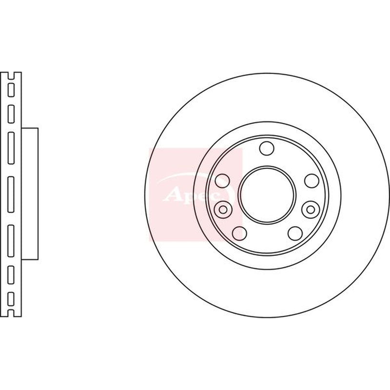 Apec Front & Rear Brake Discs & Pads fits Renault Megane II 2007-2008 2.0