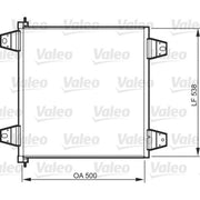 Valeo Air Conditioning Condenser 818986