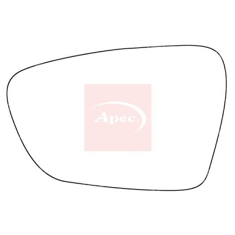 Apec Exterior Wing Mirror Glass Left fits Kia Cee'D 2012-2018 1.4 1.6