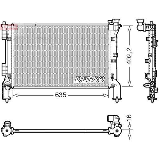 Denso Engine Radiator fits Kia Optima 2016-2019 2.0
