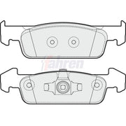 Fahren Front Brake Pad Set FBP3832