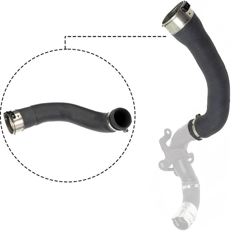 Gates Intercooler Turbo Charge Air Hose 355mm fits Dacia Duster 2013-2018 1.2
