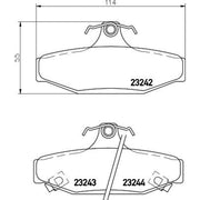 Mintex Rear Brake Discs & Pads fits Ssangyong Rexton 2002-2013 2.3 2.7 2.9 3.2