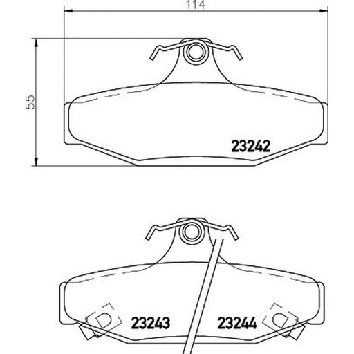 Mintex Rear Brake Discs & Pads fits Ssangyong Rexton 2002-2013 2.3 2.7 2.9 3.2
