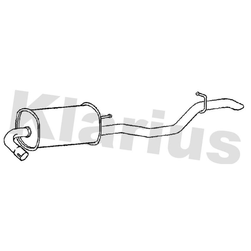 Klarius Box With Tail Pipe Rear fits Kia Cee'D Sportswagon 2012-2018 1.6