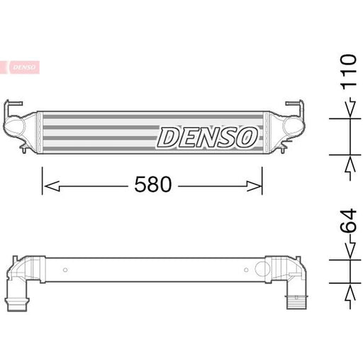 Denso Intercooler (Charge Air Cooler) fits Fiat 500X 2014-2018 1.4 1.6 2.0