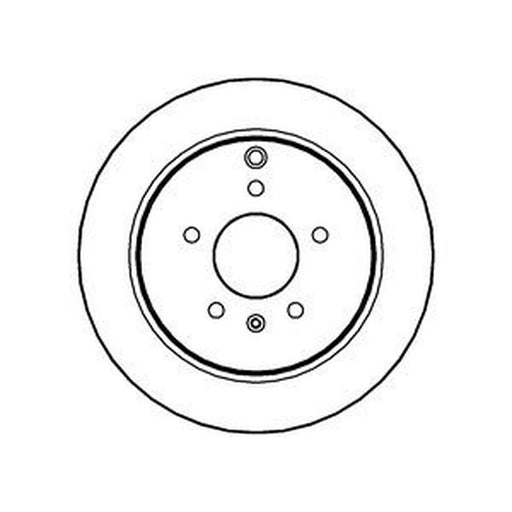 Abtex 2 x Rear Brake Discs BD1522V-x2