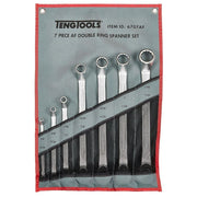Teng Tools Double Ring Spanner Set AF Tool Roll 7 Pieces Teng Tools - Dynamic Drive