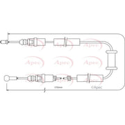 Apec Handbrake Cable Right Rear CAB1479