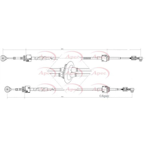 Apec Manual Transmission Cable Pull fits Citroën Berlingo Box Body 2008-2021 1.6