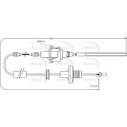 Apec Clutch Control Cable Pull fits Opel Corsa B 1996-2000 1.0
