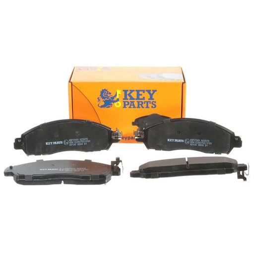 Key Parts Front Brake Pad Set fits Nissan Navara NP300 Pickup 2014-2015 2.3 2.5