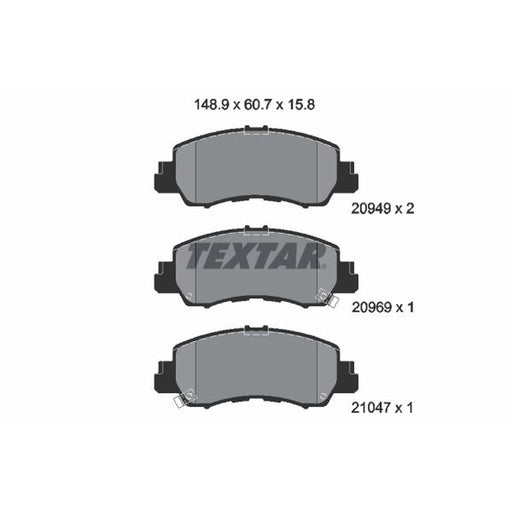 Textar Front Brake Pad Set 2094901