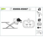 Valeo Electric Window Regulator Lifter Right Front 850807