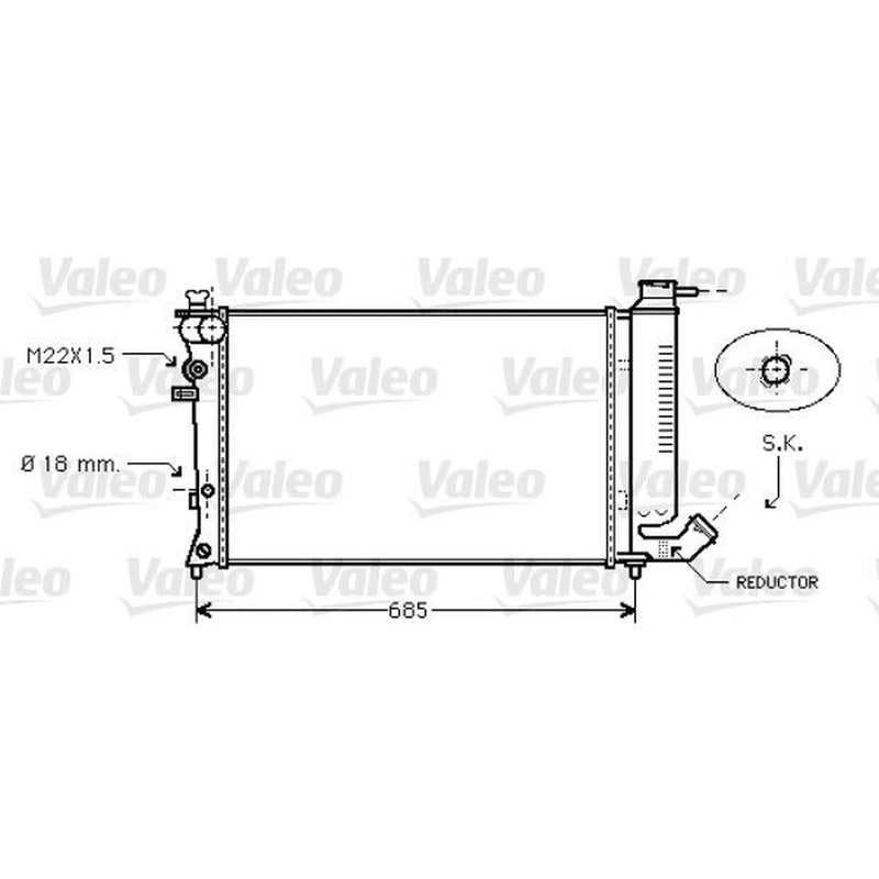 Valeo Engine Radiator 734445