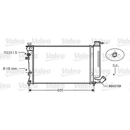 Valeo Engine Radiator 734445