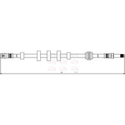 Apec Brake Hydraulic Hose Line Front fits Audi A4 Allroad B8 2009-2016 2.0 3.0