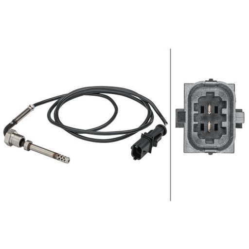 Hella Exhaust Gas Temperature Sensor after soot particulate f fits Fiat Bravo II