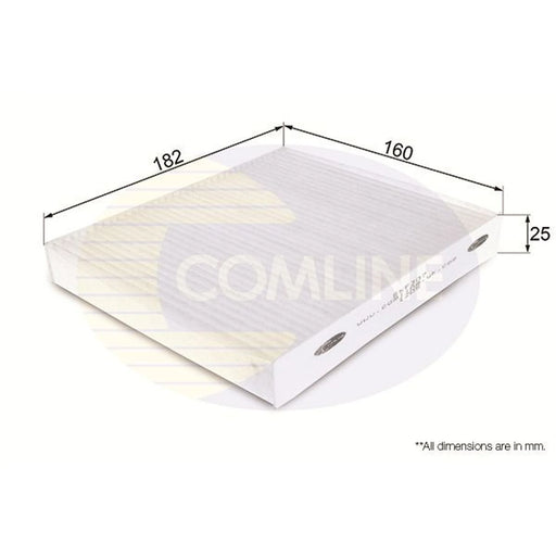 Comline Cabin Air Filter (Pollen Filter) fits Kia Soul I 2009-2014 1.6