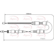 Apec Handbrake Cable Right Rear fits Citroën Xsara 1997-2005 1.4 1.6 1.8 1.9