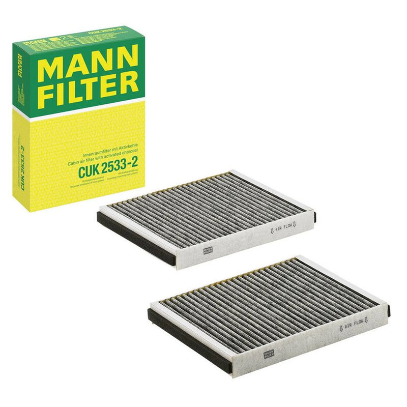MANN-FILTER Service Kit with Air, Oil & Cabin Filters fits BMW 5 2010-2017