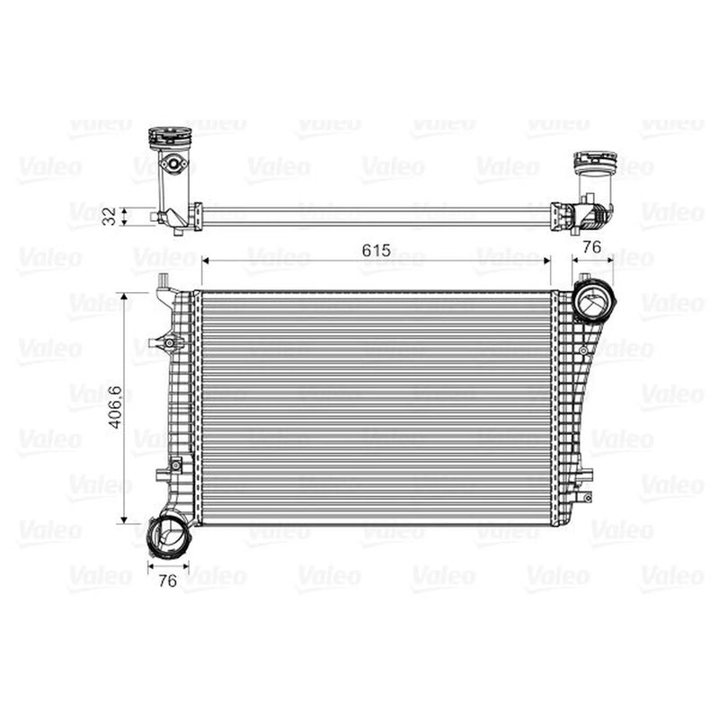 Valeo Intercooler (Charge Air Cooler) 818675