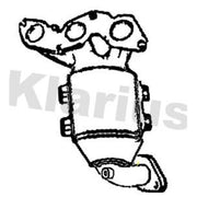 Klarius Catalyst Type Approved With Pipe fits Kia Picanto II 2011-2017 1.0