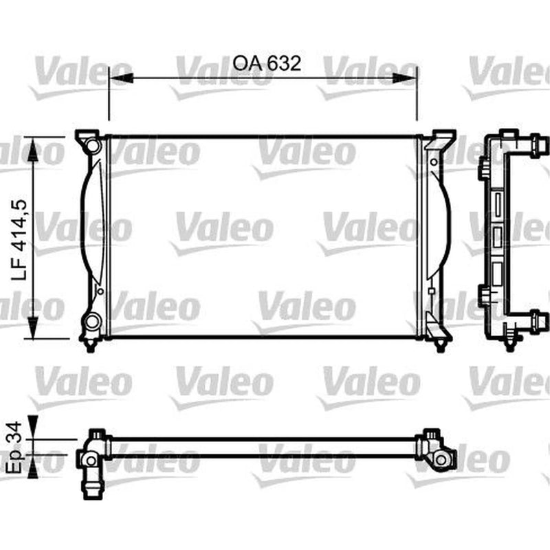 Valeo Engine Radiator 732963