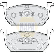 NAPA Front Brake Pad Set NBP1072