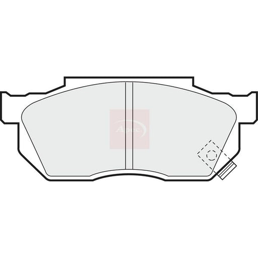 Apec Front Brake Vented Discs & Pads fits Honda Civic 1991-1995 1.3