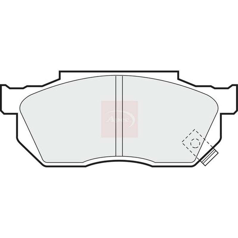 Apec Front Brake Pad Set fits Honda Accord I 1978-1983 1.6