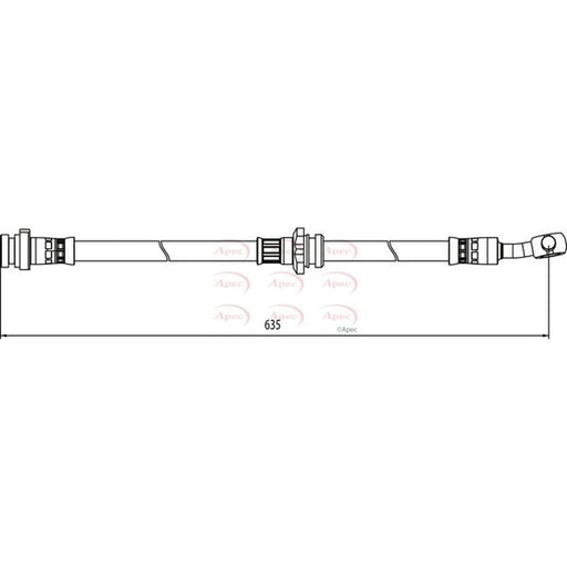 Apec Brake Hydraulic Hose Line Front Left HOS4056