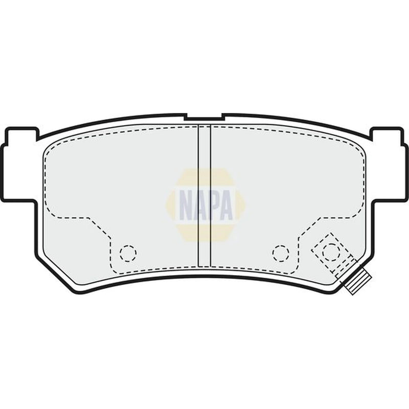 NAPA Rear Brake Pad Set fits Daewoo Rexton 2002 on 2.9