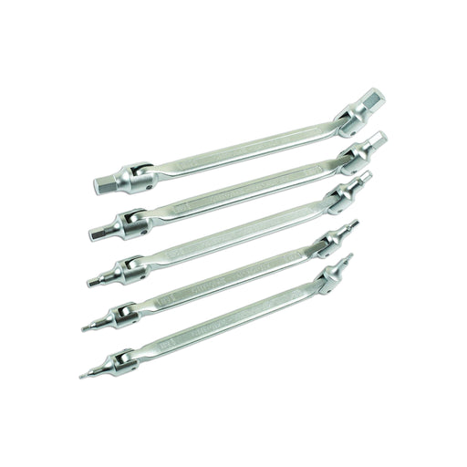 Laser Double Ended Flexible Hex Bit Set 5pc 7480 Laser - Dynamic Drive