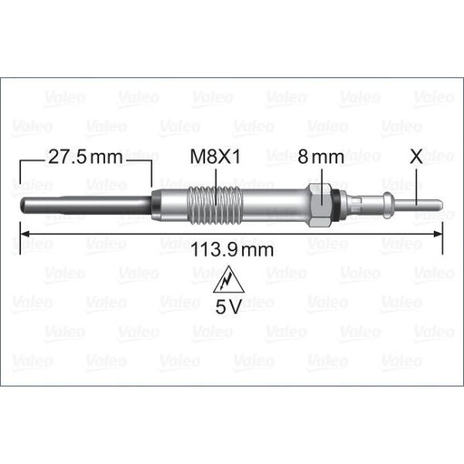 Valeo Diesel Engine Glow Plug 345223