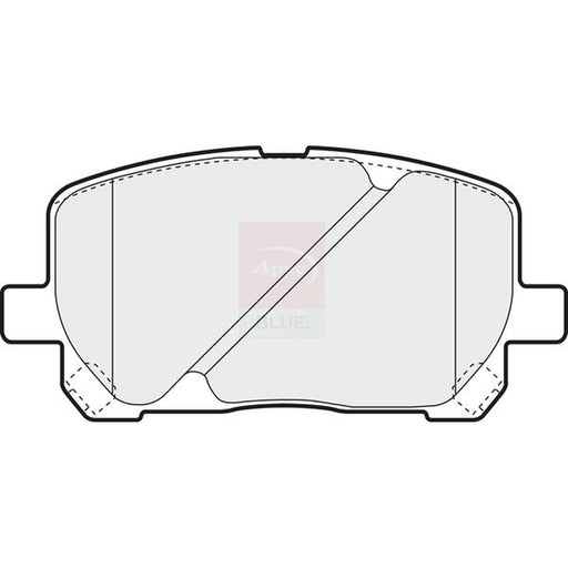 Apec Front Brake Pad Set fits Toyota Avensis Verso 2001-2009 2.0
