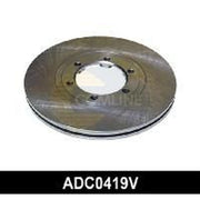 Comline Front Brake Internally Vented Discs & Pads fits Kia Besta 1996-2003 2.2