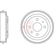 Apec Brake Drum Assembly Rear DRM9147