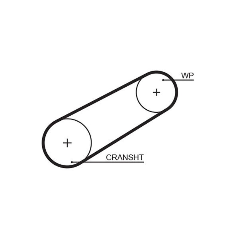 Gates Timing Belt Cambelt 80 Teeth fits Citroën Cx 1974-1982