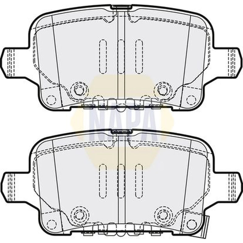 NAPA Rear Brake Pad Set fits Opel Insignia B Country Tourer 2017-2018 2.0